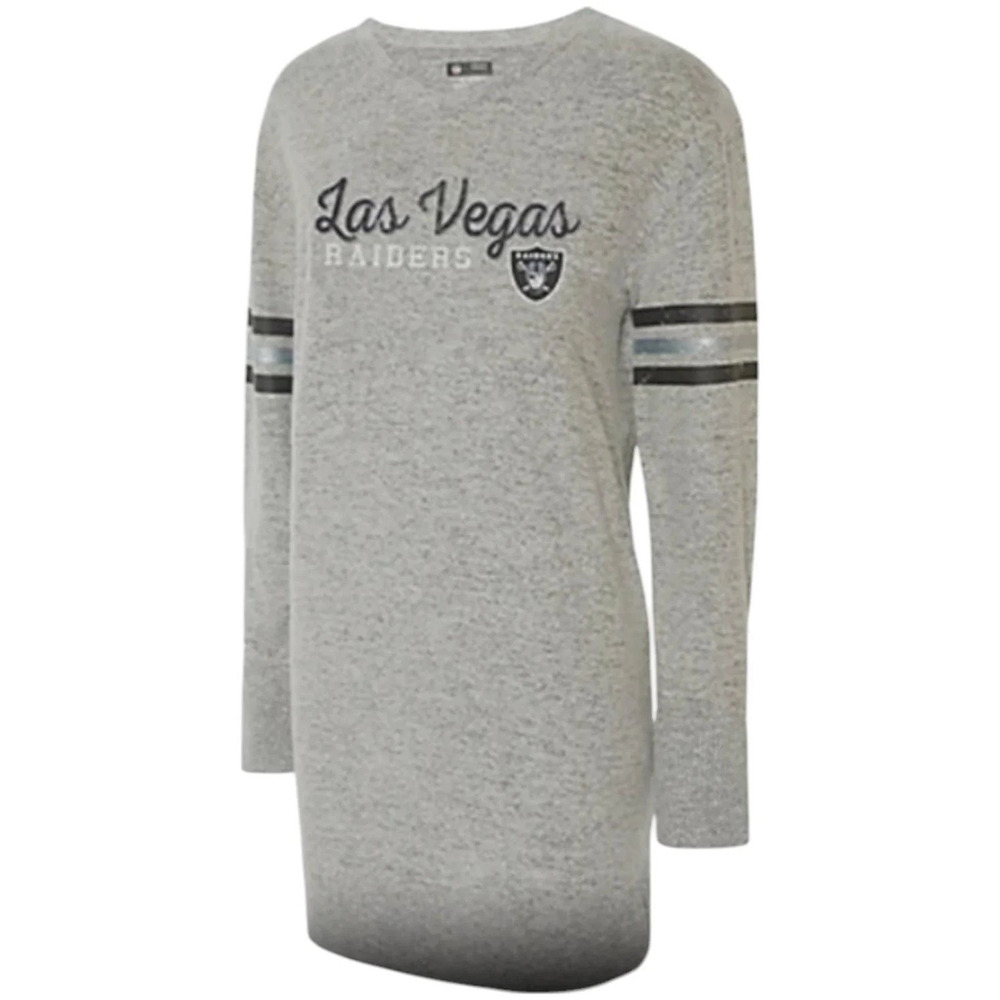NFL Women's Sweater Knit Long Sleeve Tunic Raiders - Regular